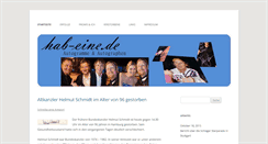 Desktop Screenshot of hab-eine.de